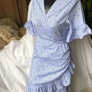 Free Generation Cotton Wrap dress size small new!